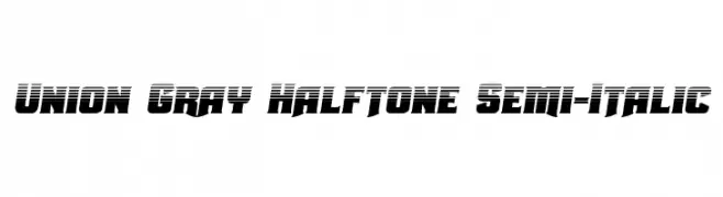 Union Gray Halftone Semi-Italic  تنزيل الخطوط