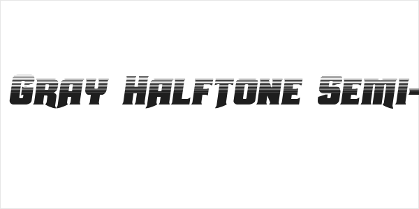 Union Gray Halftone Semi-Italic Logo