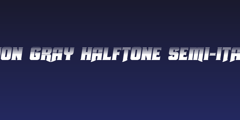 Union Gray Halftone Semi-Italic Social Header