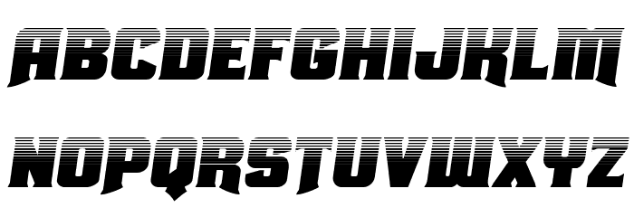 Union Gray Halftone Semi-Italic Font LOWERCASE