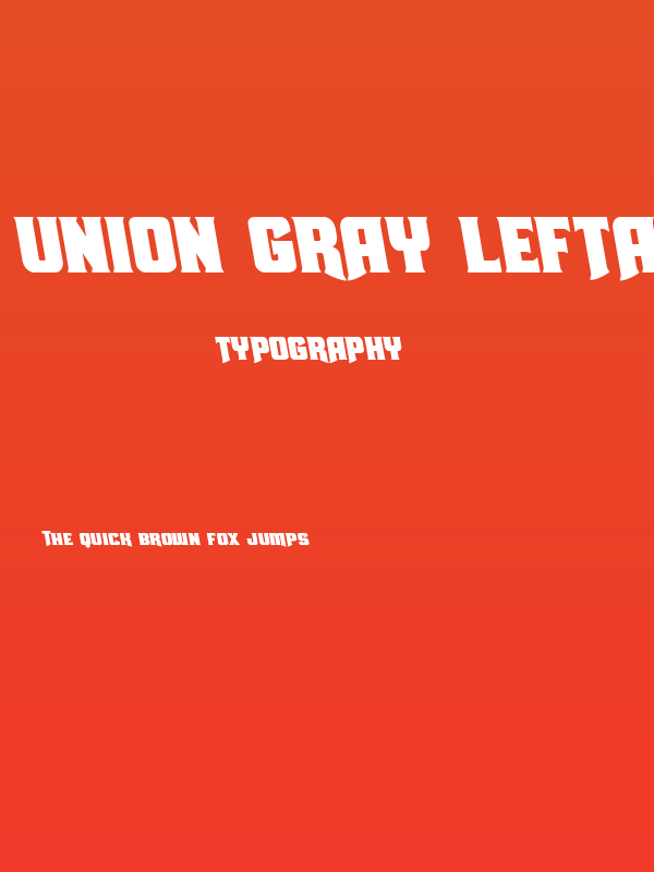 Union Gray Leftalic Poster