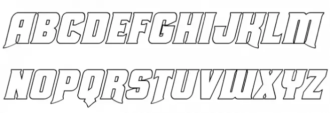 Union Gray Outline Italic Fonte MAIÚSCULAS