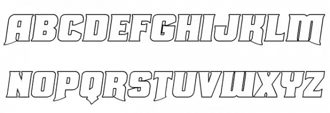 Union Gray Outline Semi-Italic خط أحرف صغيرة