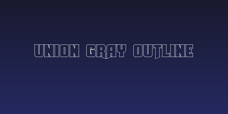 Union Gray Outline Social Header
