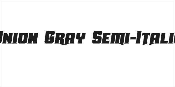 Union Gray Semi-Italic Logo