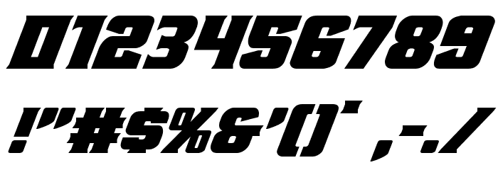 Union Gray Super-Italic Font OTHER CHARS