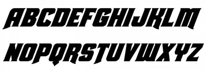 Union Gray Super-Italic 字体 大写