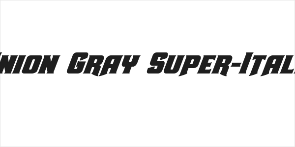 Union Gray Super-Italic Logo