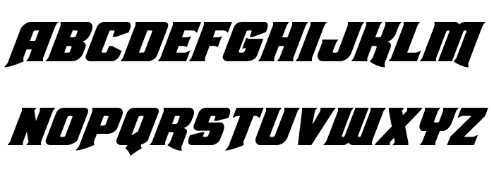 Union Gray Super-Italic Font LOWERCASE