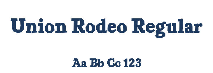 Union Rodeo Regular Font Preview