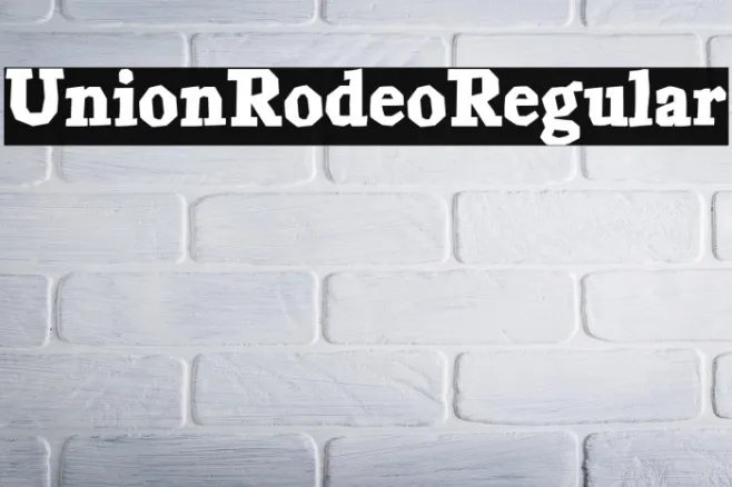 Union Rodeo Regular Example 2