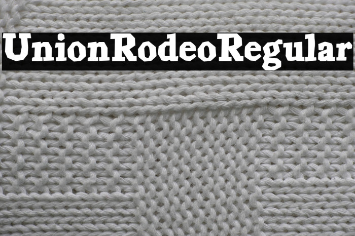 Union Rodeo Regular Example 3