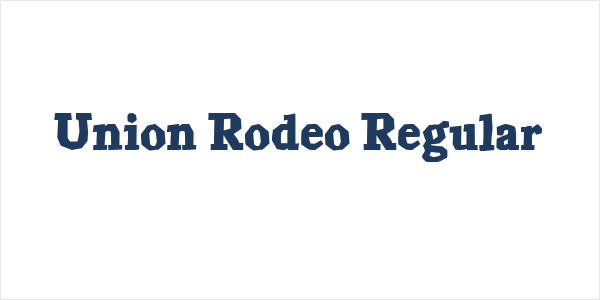 Union Rodeo Regular Logo