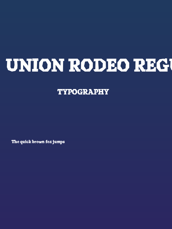 Union Rodeo Regular Poster