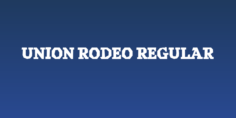 Union Rodeo Regular Social Header