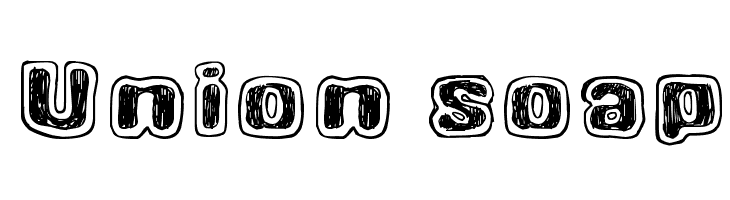 Union soap Font