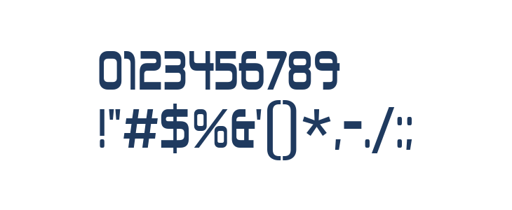 UnionCityBlue-Regular Other Characters