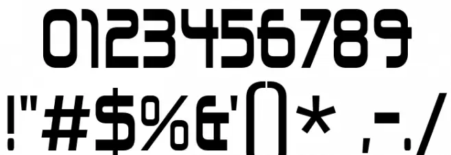 UnionCityBlue-Regular Font OTHER CHARS