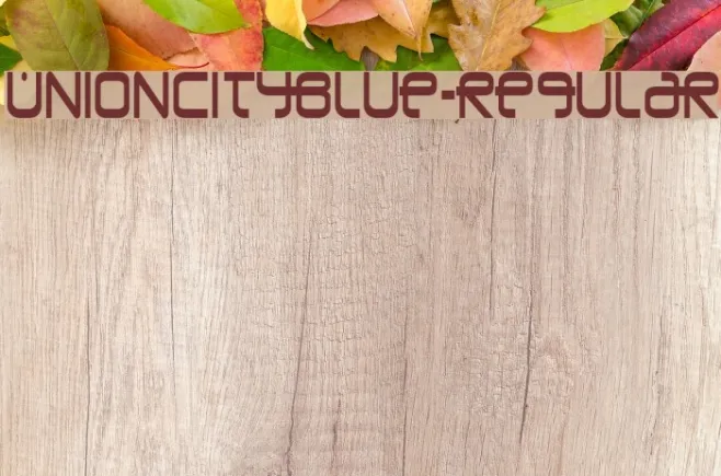 UnionCityBlue-Regular Example 1