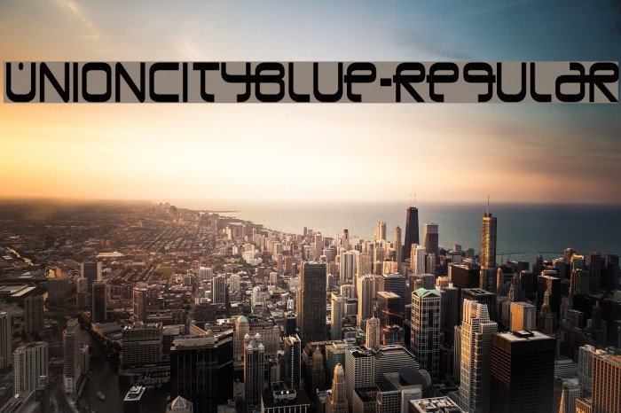 UnionCityBlue-Regular Font examples