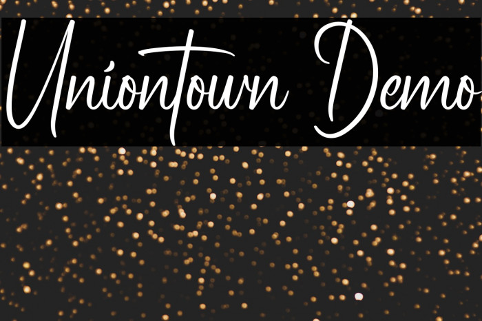 Uniontown Demo Example 1