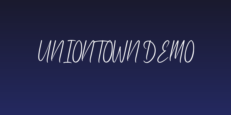 Uniontown Demo Social Header