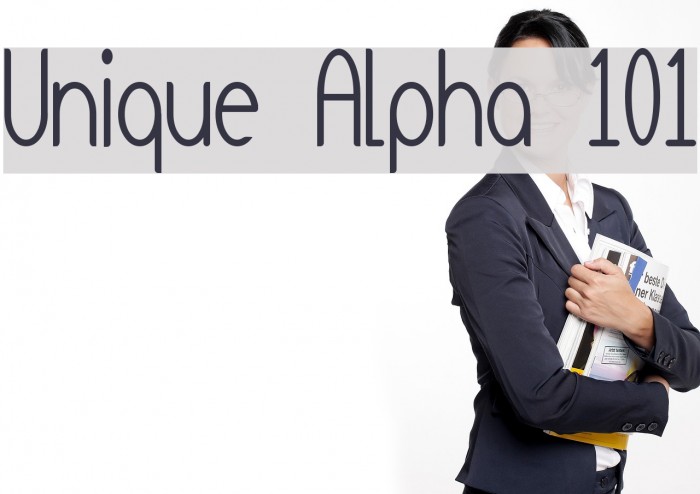 Unique Alpha 101 Font examples