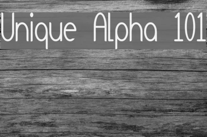 Unique Alpha 101 Example 2