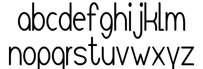 Unique Alpha 101 Font LOWERCASE