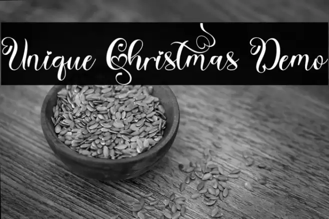 Unique Christmas Demo 字体 examples