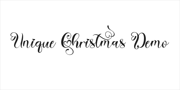 Unique Christmas Demo Logo
