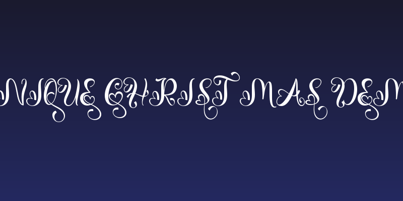 Unique Christmas Demo Social Header