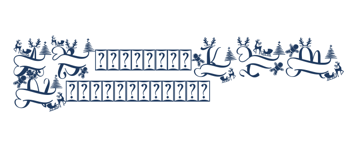 Unique Christmas Monogram Demo Uppercase