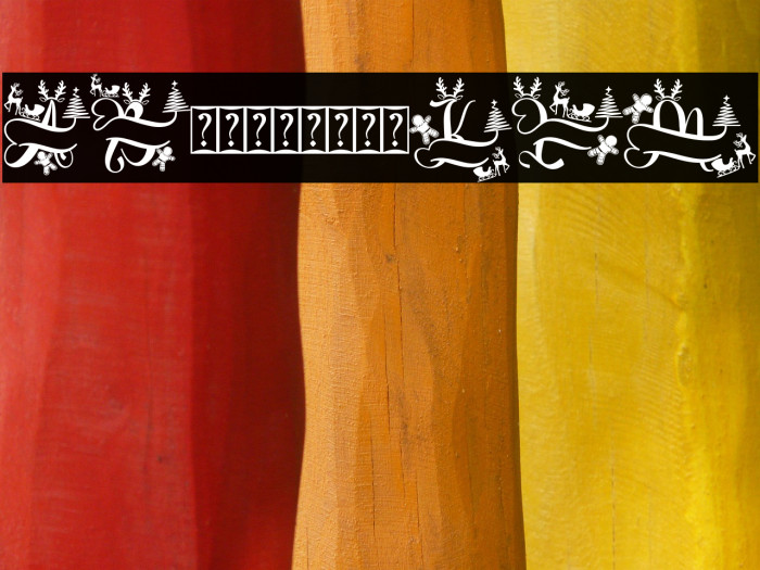 Unique Christmas Monogram Demo Example 1