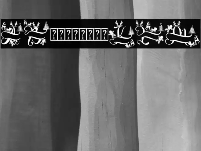 Unique Christmas Monogram Demo फ़ॉन्ट examples