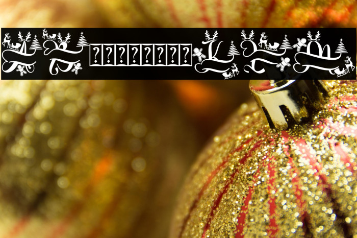 Unique Christmas Monogram Demo Example 2