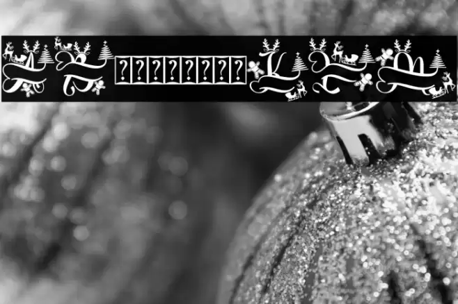 Unique Christmas Monogram Demo फ़ॉन्ट examples