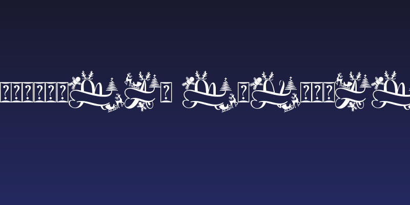 Unique Christmas Monogram Demo Social Header