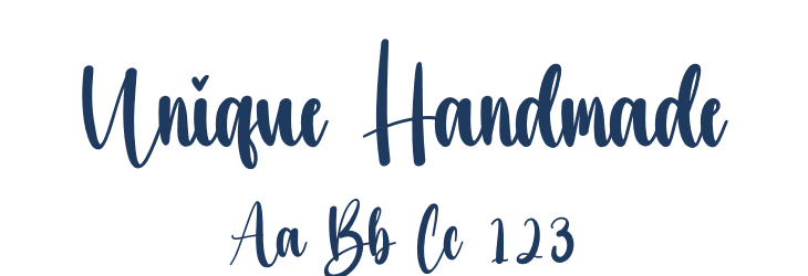 Unique Handmade Font Preview