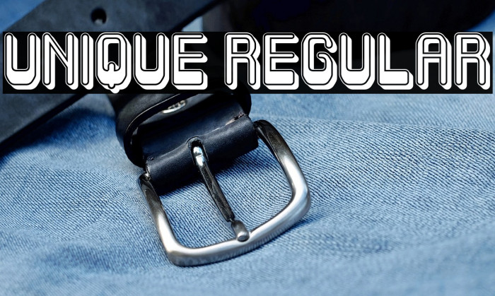 Unique Regular Example 3