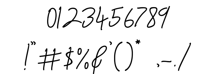 Unique Surfer Font OTHER CHARS