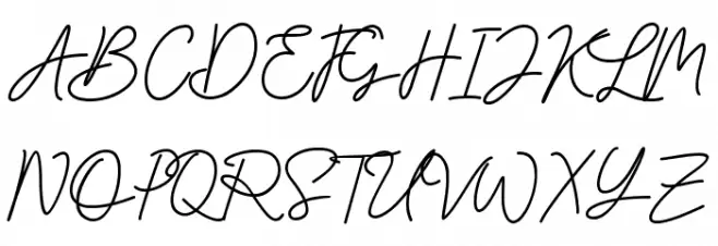 Unique Surfer Schriftart Groß