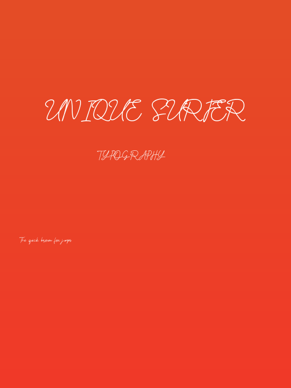 Unique Surfer Poster