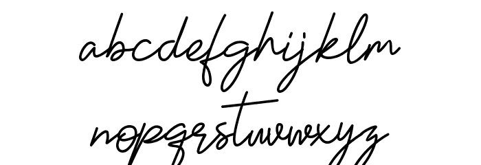 Unique Surfer Font LOWERCASE