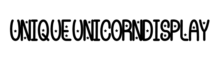 Unique Unicorn display  les polices de caractères gratuit tlcharger