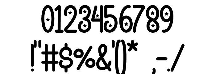 Unique Unicorn display Font OTHER CHARS