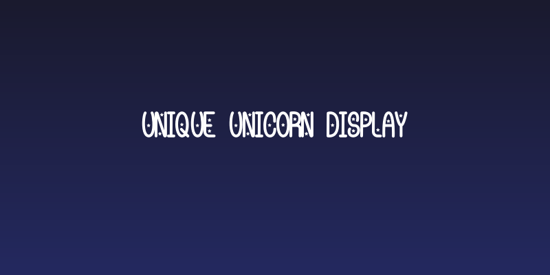 Unique Unicorn display Social Header