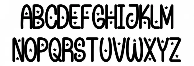 Unique Unicorn display Schriftart Kleinbuchstaben