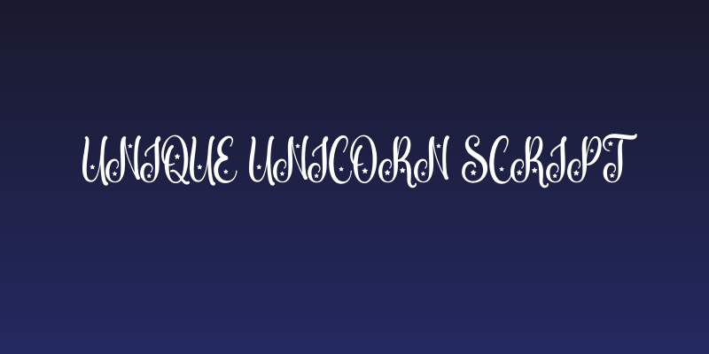 Unique unicorn Script Social Header