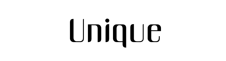  Unique Font 